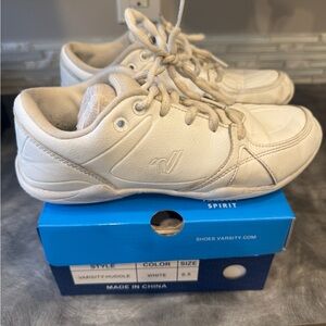 White Varsity Huddle Sneakers size 6.5